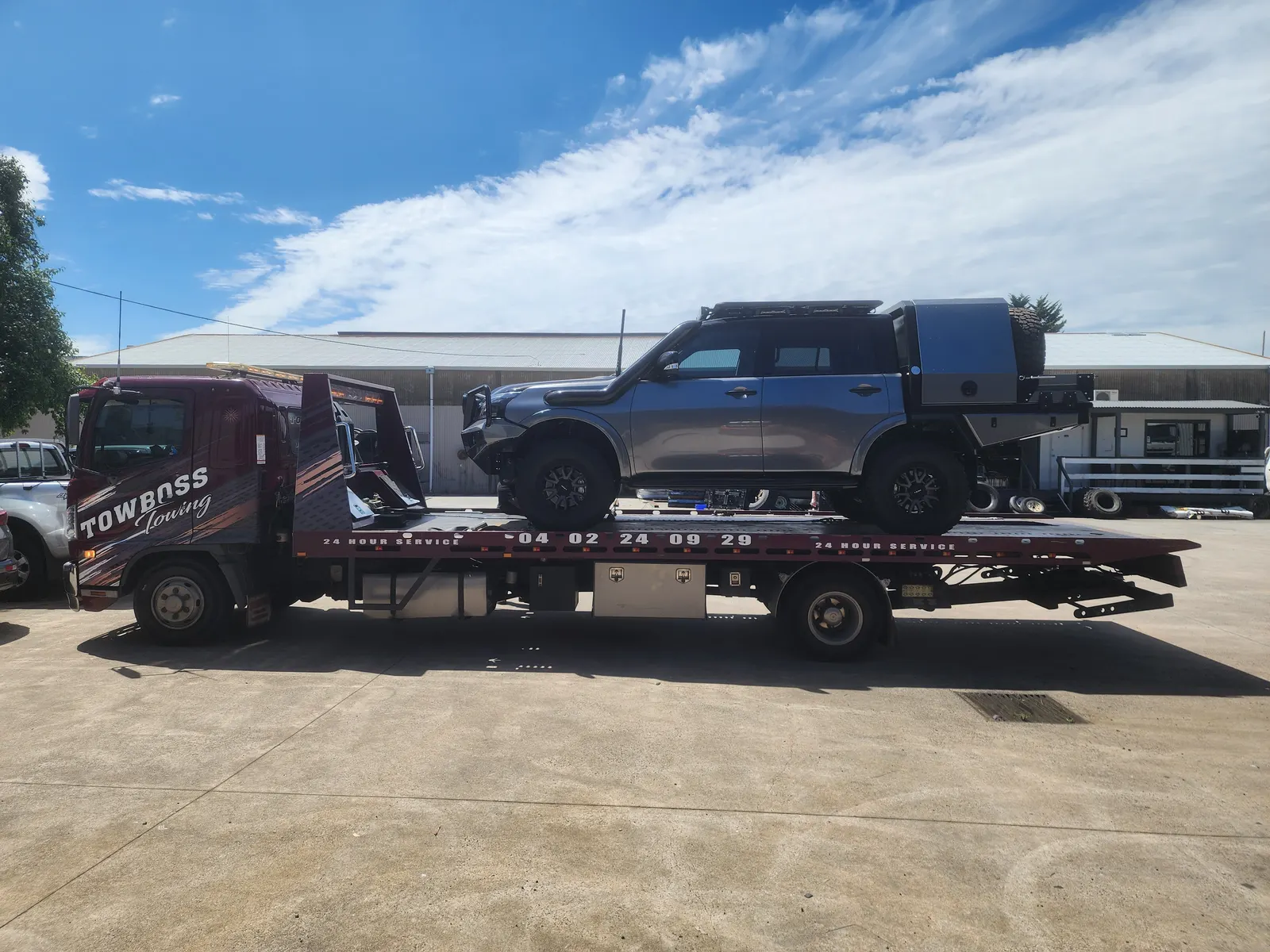On-site truck tyre replacement by the Ruband Tyres team